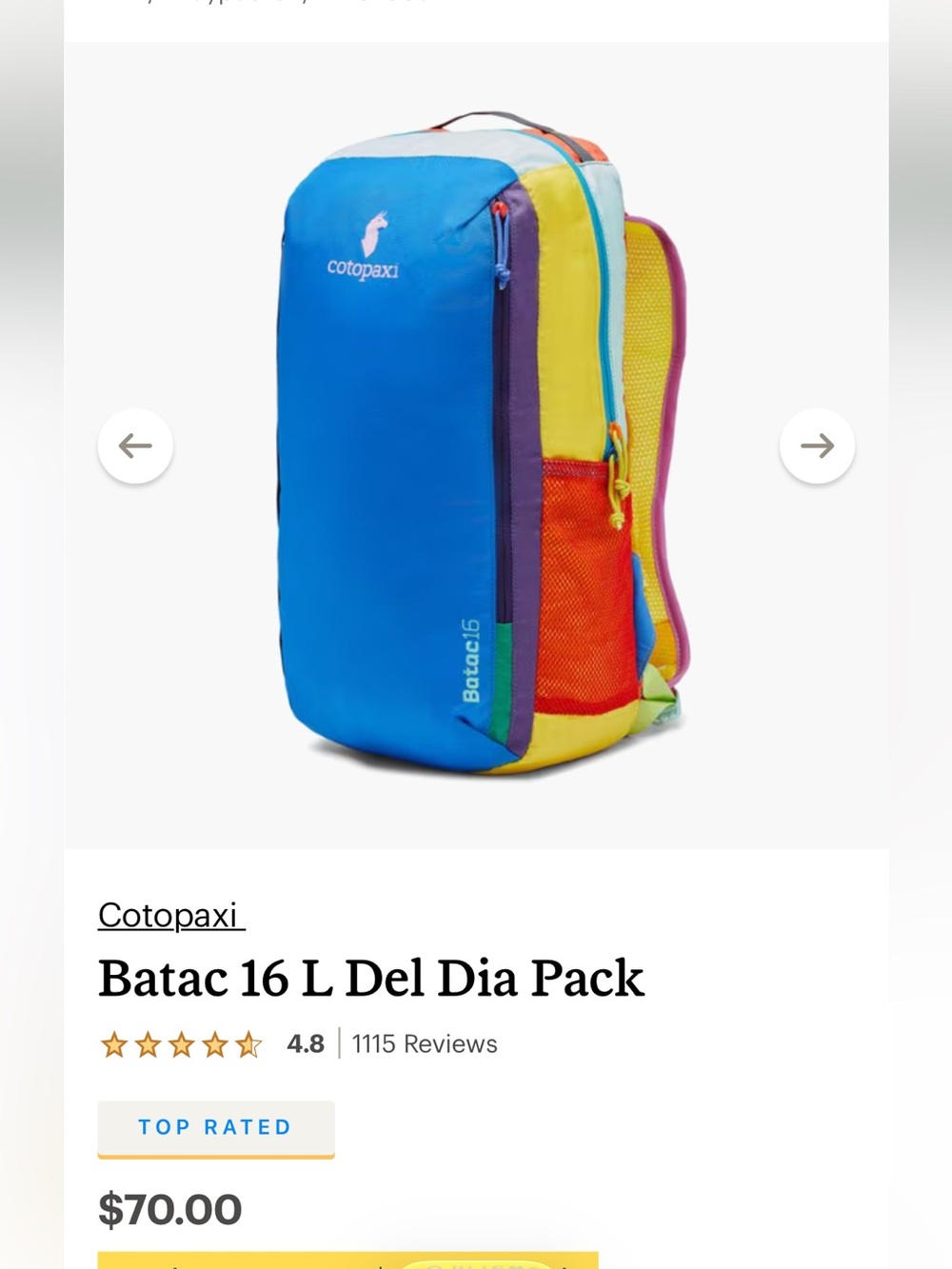 Cotopaxi Batac 16L Backpack